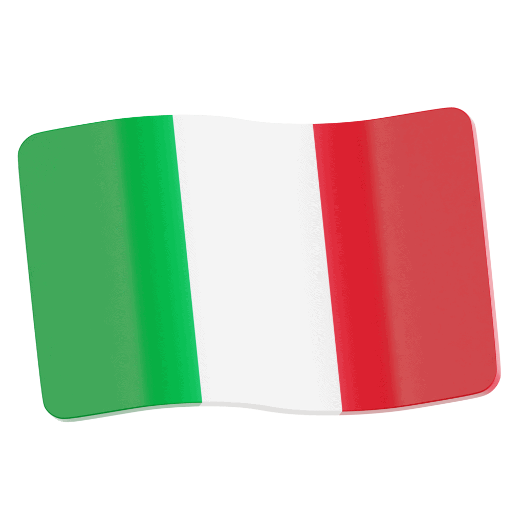Italiana Flag, italienische Nationalflagge, Rot Weiß Grün, Symbol für Italien, Fassade, Design, kulturelles Symbol.